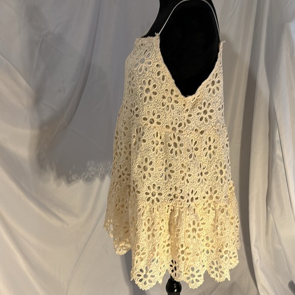 Crotchet Mini Sundress Fully Lined With Elastic Straps Size L - Picture 4 of 11